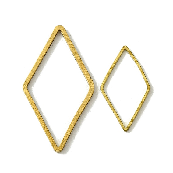 Латунные соединительные колечки, без кадмия, без никеля и без свинца, ромб