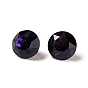Mocha Fluorescent Style K9 Glass Rhinestone Cabochons, Pointed Back, Diamond