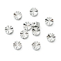SHEGRACE Brass Beads, Cadmium Free & Nickel Free & Lead Free, Textured Flat Round