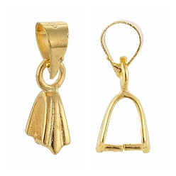 Brass Ice Pick Pinch Bails, Nickel Free