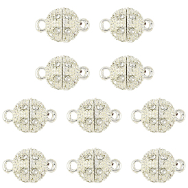 10 сумки со стразами и магнитными застежками, с петлями, круглые