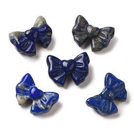 Natural Lapis Lazuli Carved Beads, Bowknot