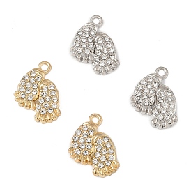 Подвески из сплава и страза, след