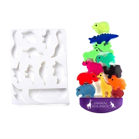 DIY Dinosaur Silicone Molds, for Children's Toys Making, Resin Casting Molds, For UV Resin, Epoxy Resin Craft Making
