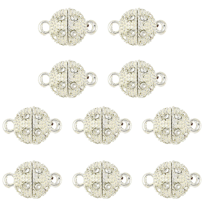 10 сумки со стразами и магнитными застежками, с петлями, круглые