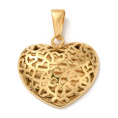 Вакуумное покрытие pvd 304 подвески из нержавеющей стали, долговечный, полый, шарма сердца