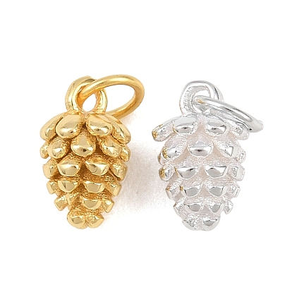 925 серебряные шармы, шишка, с печатью 925