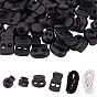 DIY Garment Accessory Kit, with Fibre Elastic Cord, Iron Spring Plastic Cord Locks