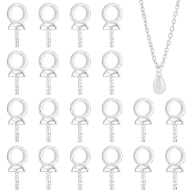 80Pcs Brass Screw Eye Peg Bails