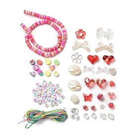 Kits de fabrication de décoration de pendentif en perles de couleur bonbon, bricolage