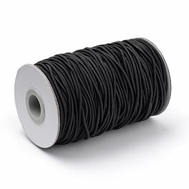 Cordón redondo elástico, con el exterior de la fibra y el caucho en el interior