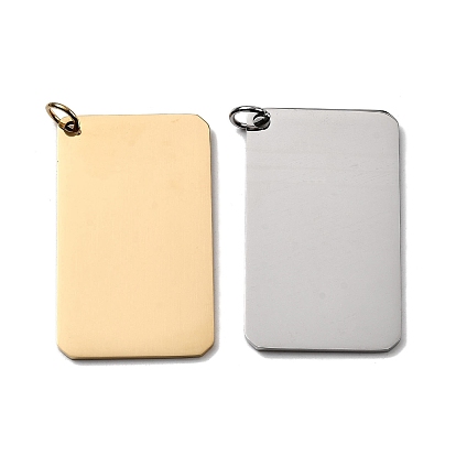 304 подвески из нержавеющей стали, штамповка пустой метки, прямоугольные