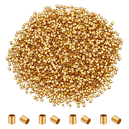 3000 шт. латунные обжимные бусины, без кадмия и без свинца, трубка