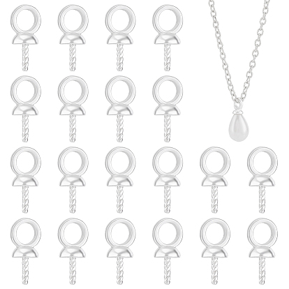 80Pcs Brass Screw Eye Peg Bails