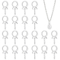 80pcs œillets à vis en laiton