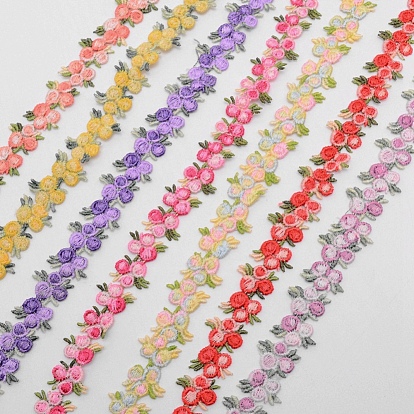 Blumen-Polyester-Besatzband, für Vorhangspitzenbesätze