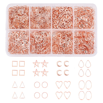Brass Cabochons, Nail Art Studs, Nail Art Decoration Accessories, Mixed Shapes