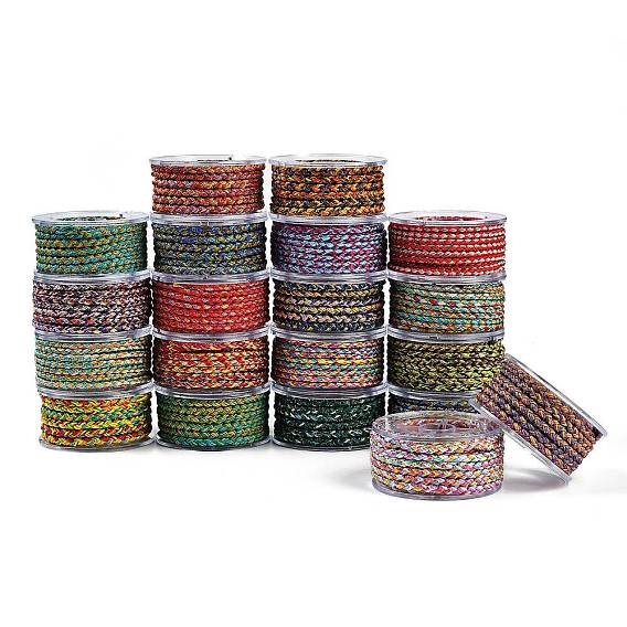 Оплетенный нейлоновый шнур, для изготовления ювелирных изделий, круглые