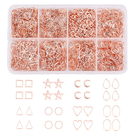 Brass Cabochons, Nail Art Studs, Nail Art Decoration Accessories, Mixed Shapes