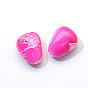 Spray Painted Drawbench Acrylic Beads, Drop, 18x14x10.5~11mm, Hole: 1.5mm, about 270pcs/500g
