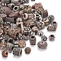 Mixed Antique Style Acrylic Beads, Mixed Shapes