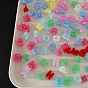 Transparent Crackle Acrylic Beads, Large Hole Beads, Letter