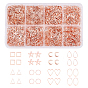 Brass Cabochons, Nail Art Studs, Nail Art Decoration Accessories, Mixed Shapes