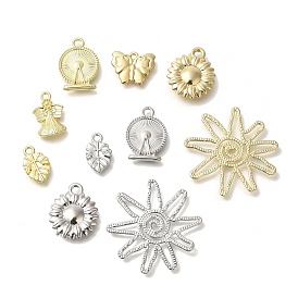 Alloy Pendants, Platinum & Golden Charms