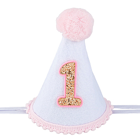 Тканевые праздничные шляпы, для девочек день рождения праздничные атрибуты