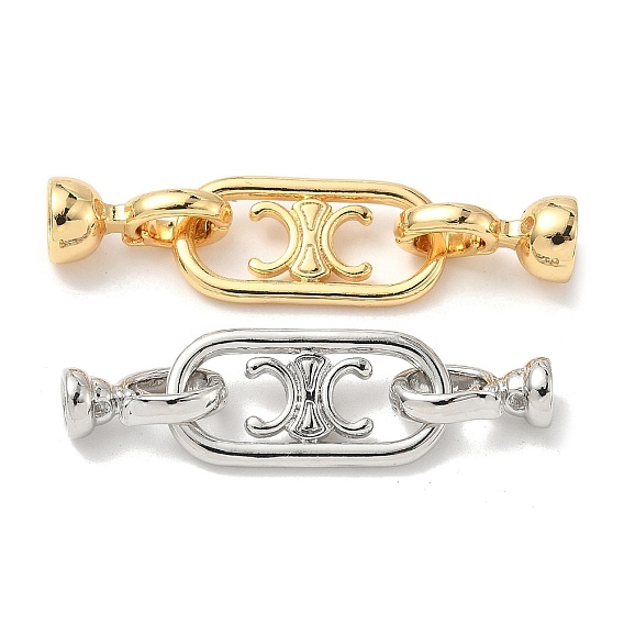 Латунь раз по сравнению с застежками, без кадмия, без никеля и без свинца, овальные