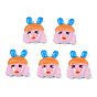 Spray Painted Opaque Resin Cabochons, Girl