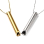 304 Stainless Steel Whistle Pendant Necklaces