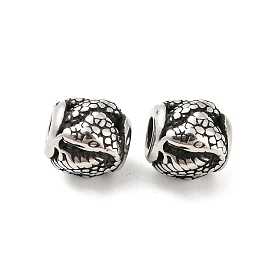 316 Surgical Stainless Steel  Beads, Snake