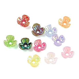 УФ-покрытие, непрозрачная акриловая крышка для шарика, радужный, 3-лепестков цветка