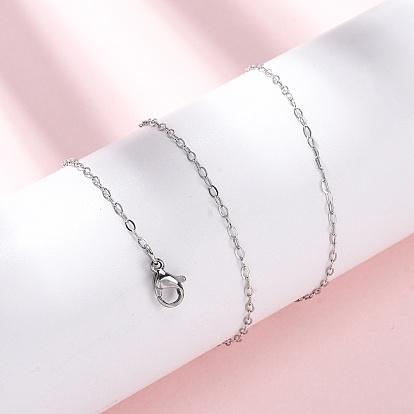 1.5мм 304 ожерелья из нержавеющей стали с цепочкой, не тускнеет