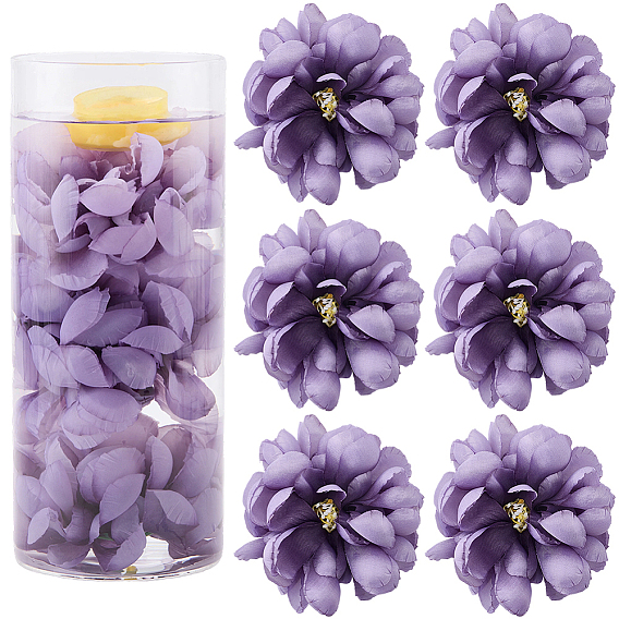 12шт. искусственных цветочных головок из ткани, для свадебного прохода центральные столовые конфетти вечерние сувениры украшения дома