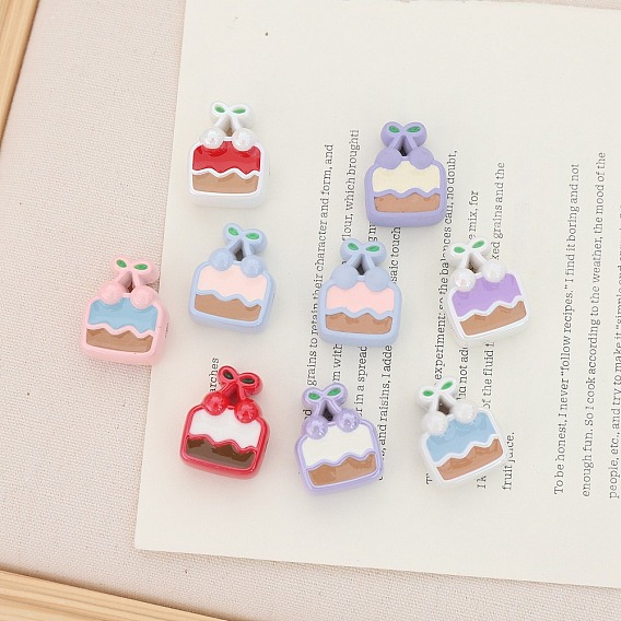 Непрозрачные акриловые бусины, питание