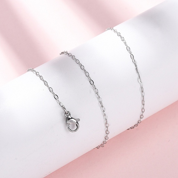 1.5мм 304 ожерелья из нержавеющей стали с цепочкой, не тускнеет