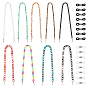25Pcs Acrylic Paperclip & Cable Eyeglasses Chains, with Eyeglass Holders, for DIY Eyeglasses Chains Set Making