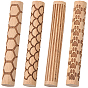 4шт. 4 стили, печатные палочки из буковой древесины, прессовальные машины для полимерной глины, розовые