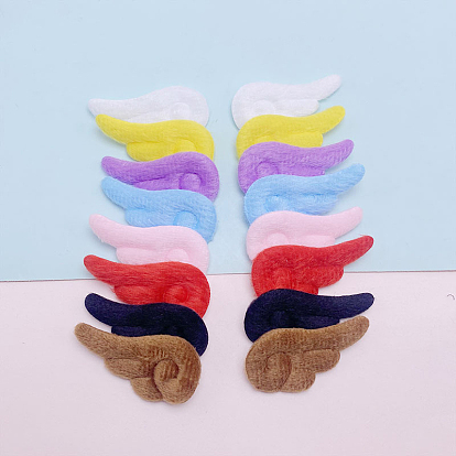 Angel Wing Shape Sew on Fluffy Double-sided Ornament Accessories, DIY Sewing Craft Decoration
