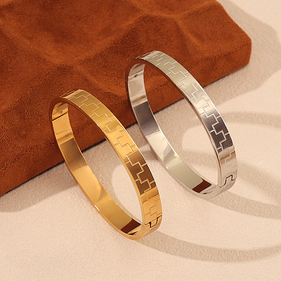 304 женские шарнирные браслеты из нержавеющей стали