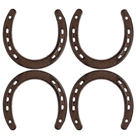 4шт. чугунные настенные украшения в форме подковы, домашнего декора