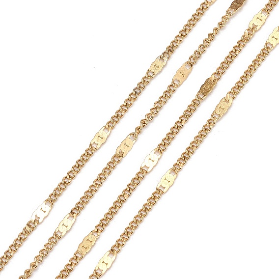 Ионное покрытие (ip) 304 цепи Фигаро из нержавеющей стали, с катушкой, пайки