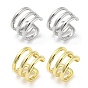 Серьги-каффы из латуни с несколькими линиями, непрокалывающие серьги
