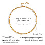 304 Stainless Steel Bowknot Link Chain Necklaces for Women