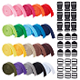 60 ярдов 20 цветов полипропиленовой ленты, для изготовления лямок для сумок, с 30шт. 3 вариантами пластиковых пряжек