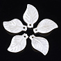 ABS Plastic Imitation Pearl Pendants, Leaf