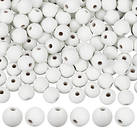 Природных шарики древесины, окрашенные, круглые