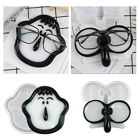 Cartoon Nose Glasses Holder DIY Food Grade Silicone Molds, Resin Casting Molds, for UV Resin, Epoxy Resin Craft Making